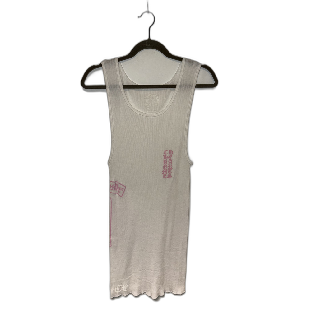 Chrome Hearts Tank Top White Pink