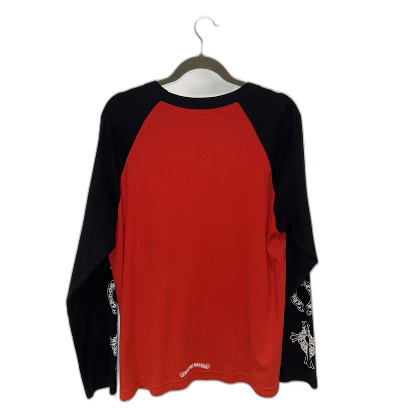 Chrome Hearts L/S Baseball Tee Red