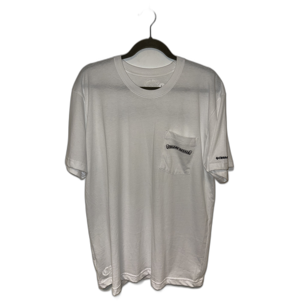 Chrome Hearts Tee White Scroll Banner