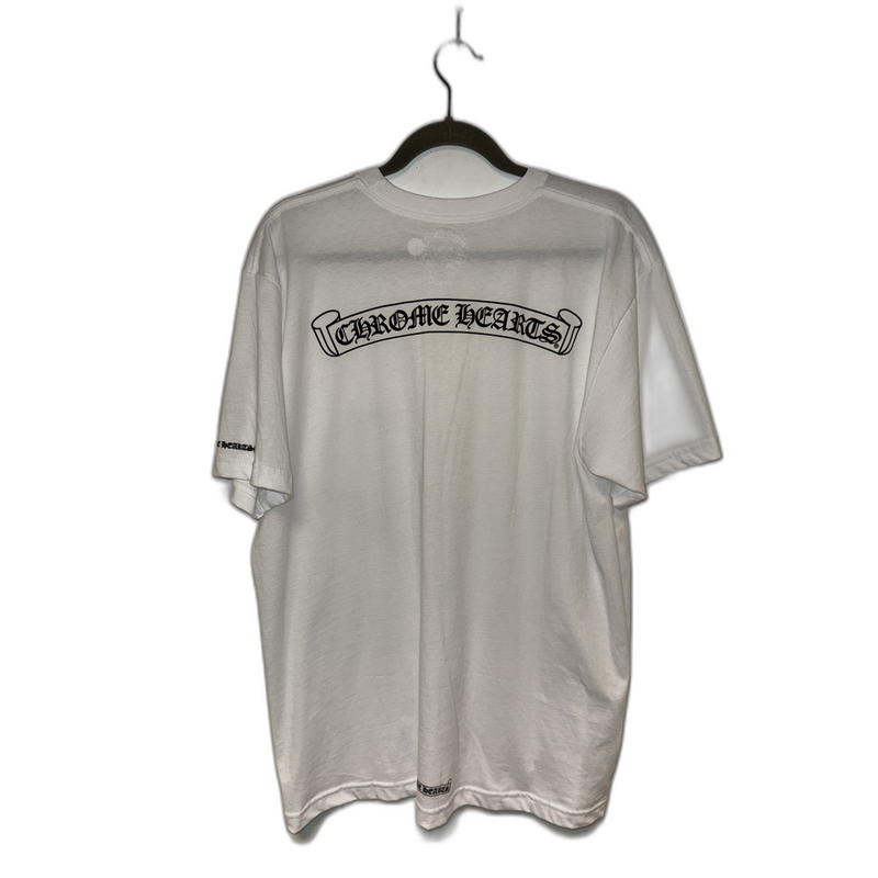 Chrome Hearts Tee White Scroll Banner