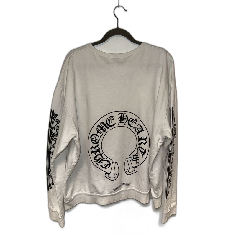 Chrome Hearts Crewneck White Floral Horseshoe