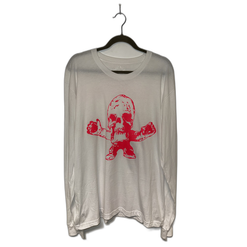 Chrome Hearts L/S Tee White Pink Skull FOTI