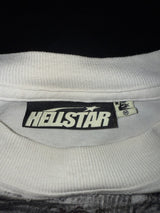 Hellstar L/S Tee White Graffiti