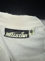 Hellstar Tee White Star Face Rhinestone