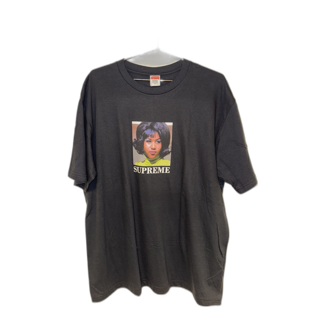 Supreme Tee Black Aretha Franklin