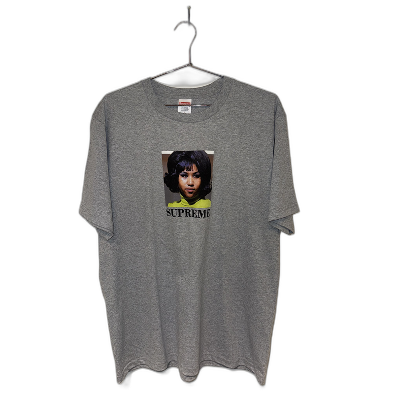 Supreme Tee Gray Aretha Franklin