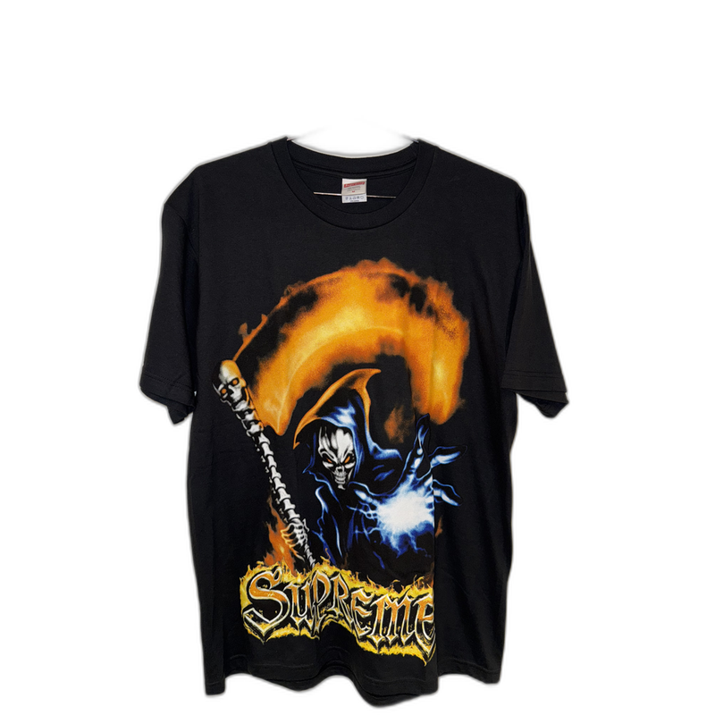Supreme Tee Black Grim Reaper