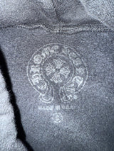 Chrome Hearts Hoodie Black Gold Glitter Vertical Logo