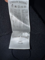 Chrome Hearts Hoodie Black Gold Glitter Vertical Logo