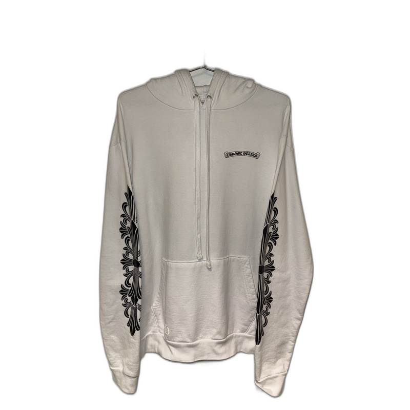 Chrome Hearts Hoodie White Eyechart Purple Dagger