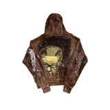 Hellstar Hoodie Brown Graffiti