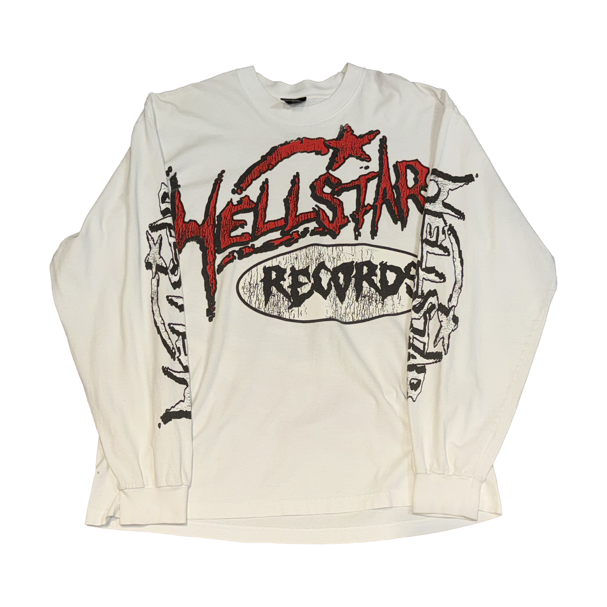 Hellstar L/S Tee White Records