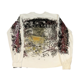 Hellstar L/S Tee White Graffiti